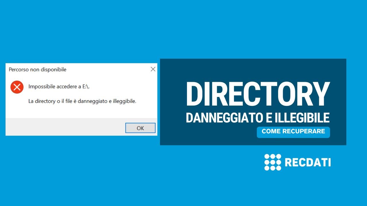 Il file o la directory è danneggiato e illeggibile