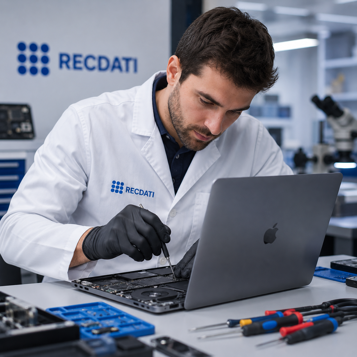 Recupero dati MacBook Apple in laboratorio professionale RecDati